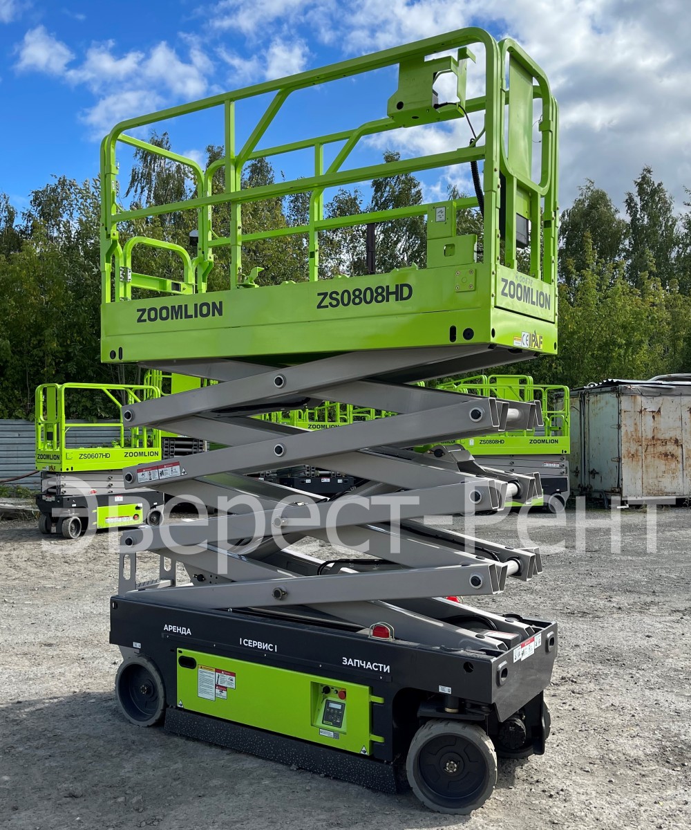 Арендовать аренда ножничного электрического подъемника zoomlion zs0808hd в Перми