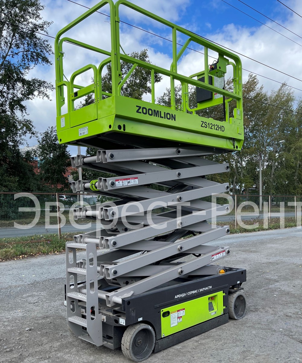 Арендовать аренда ножничного электрического подъемника zoomlion zs1212hd в Перми